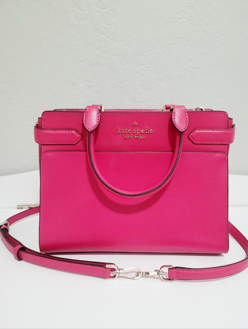 kate spade Hot Pink Saffiano Leather Satchel